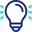 Lightbulb icon representing insights