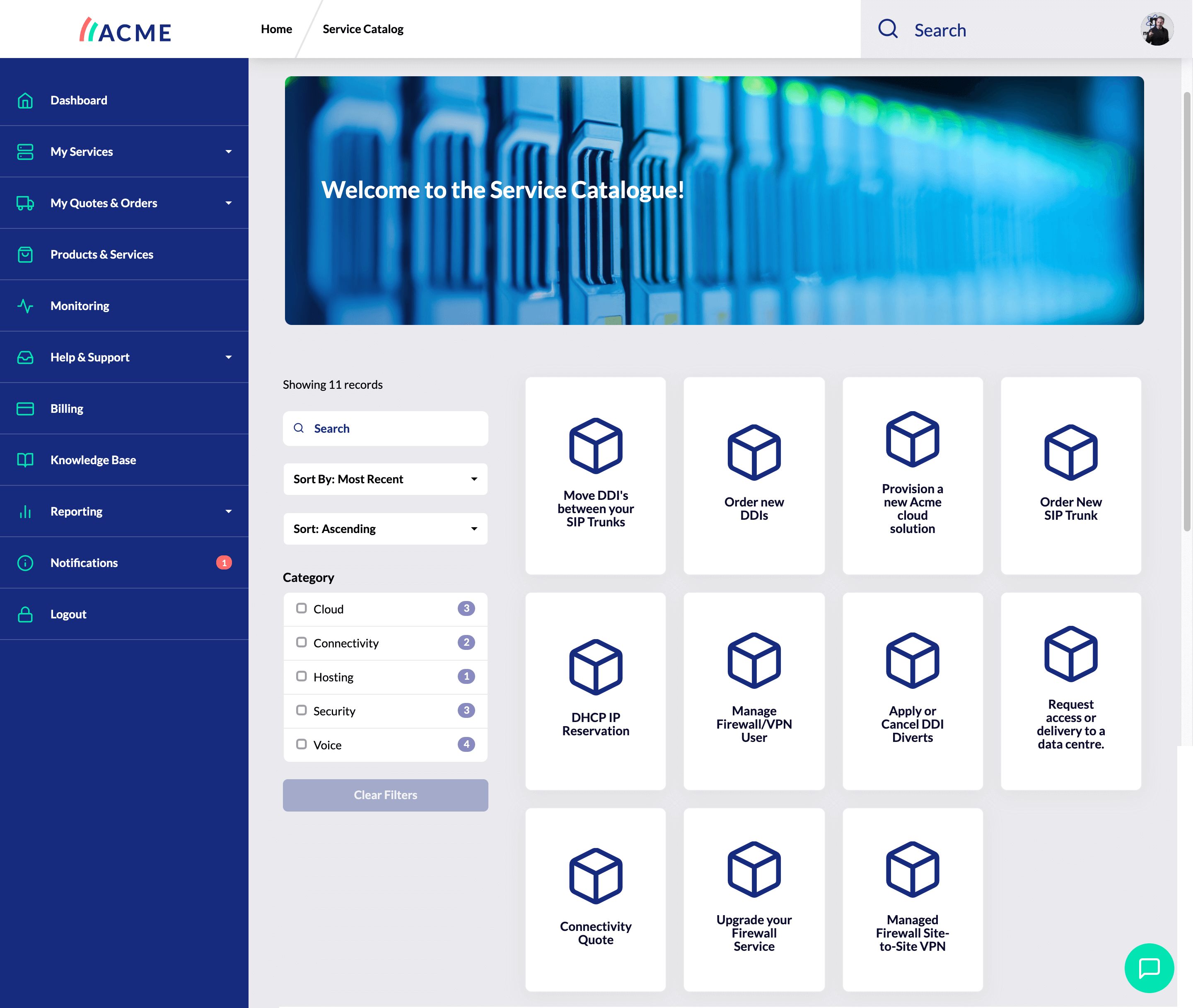 Fully customisable MSP ready portal 