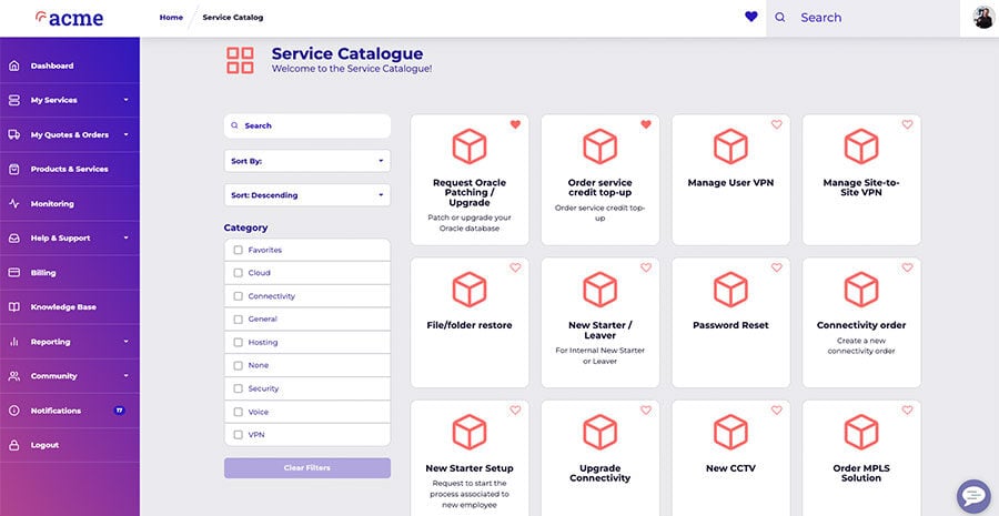 POPX portal for ITSM