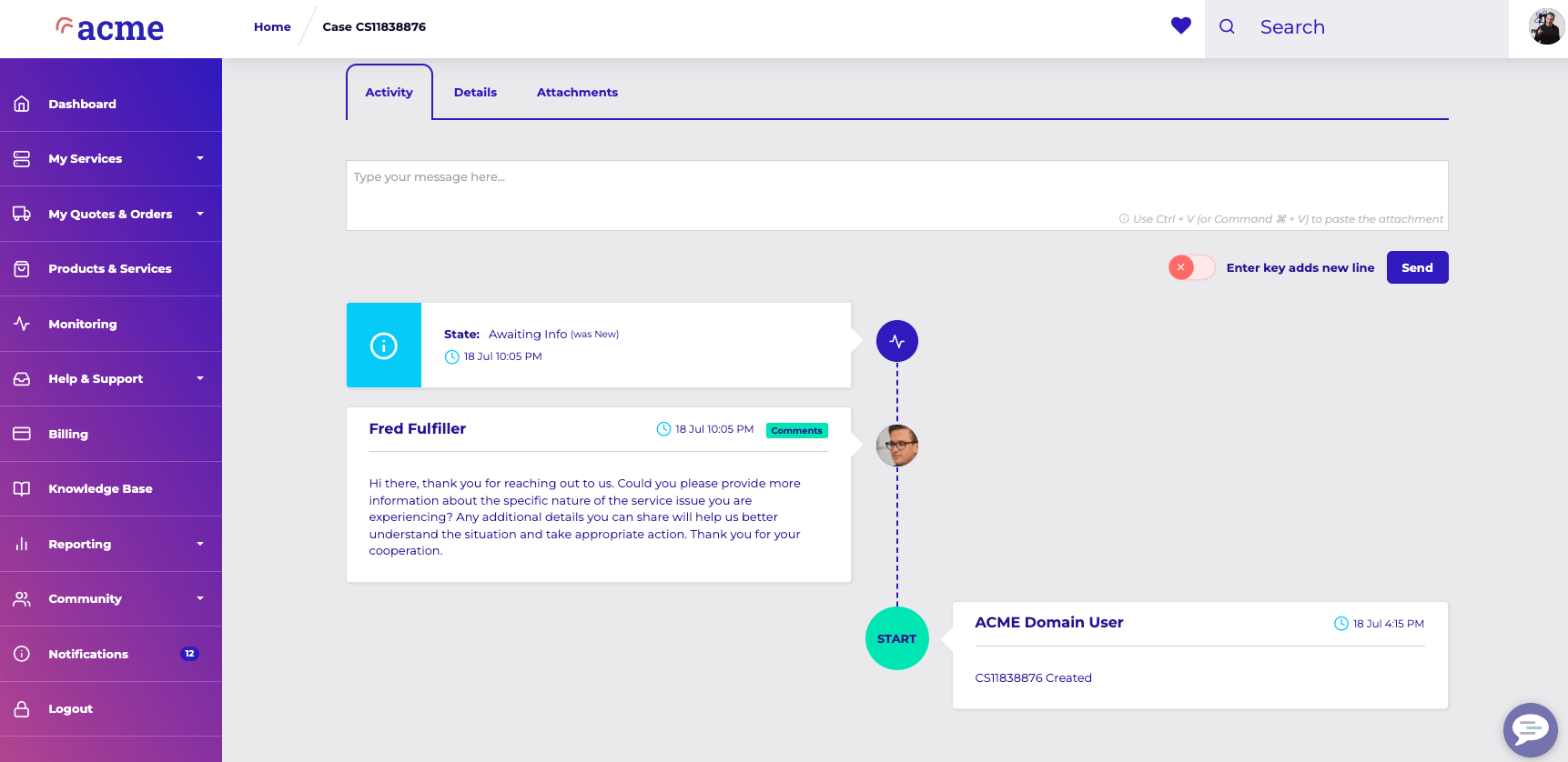 user workflow